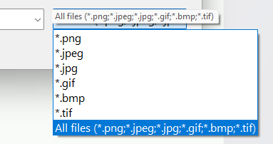 Picture of the options for 
